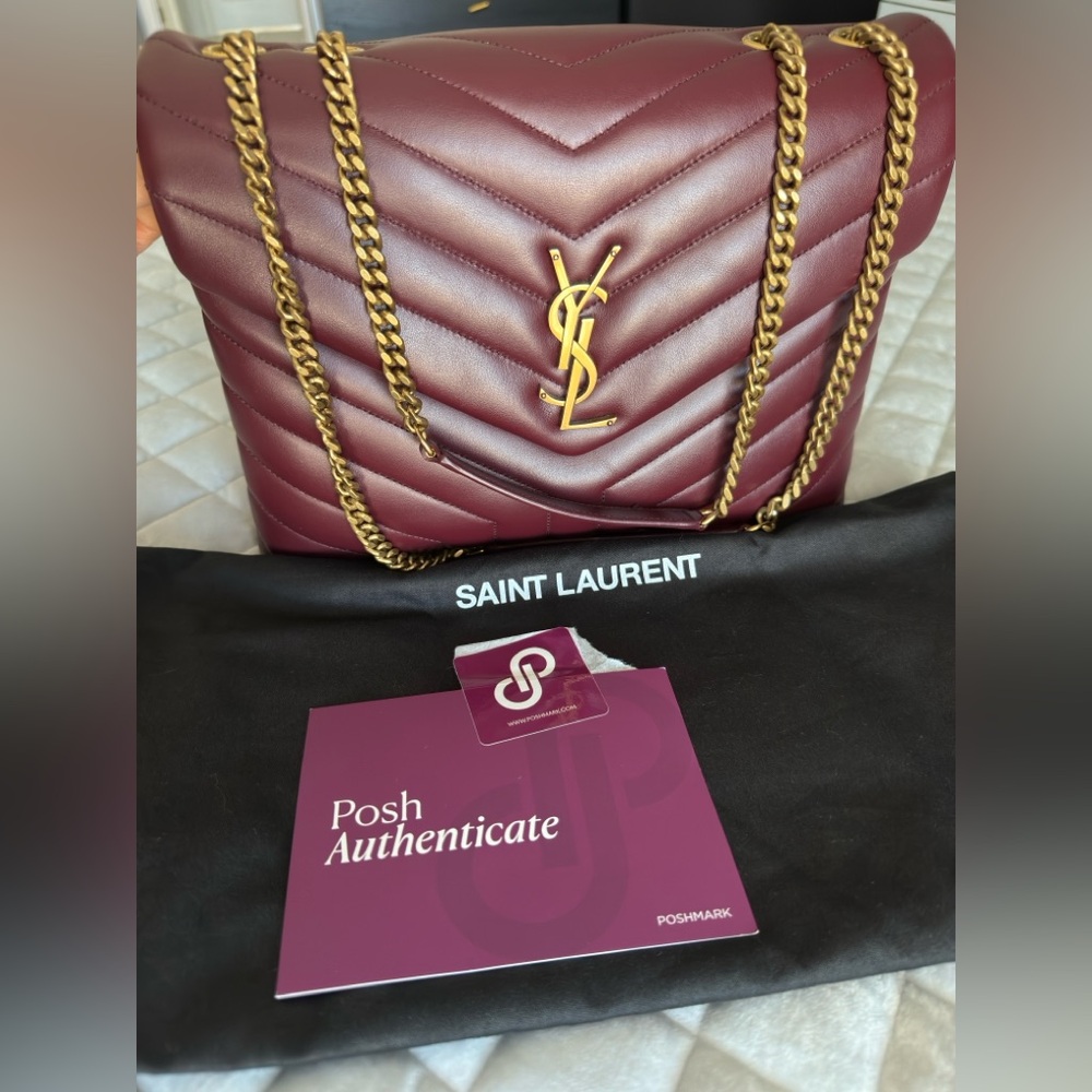 Saint Laurent Medium Loulou rouge legion
